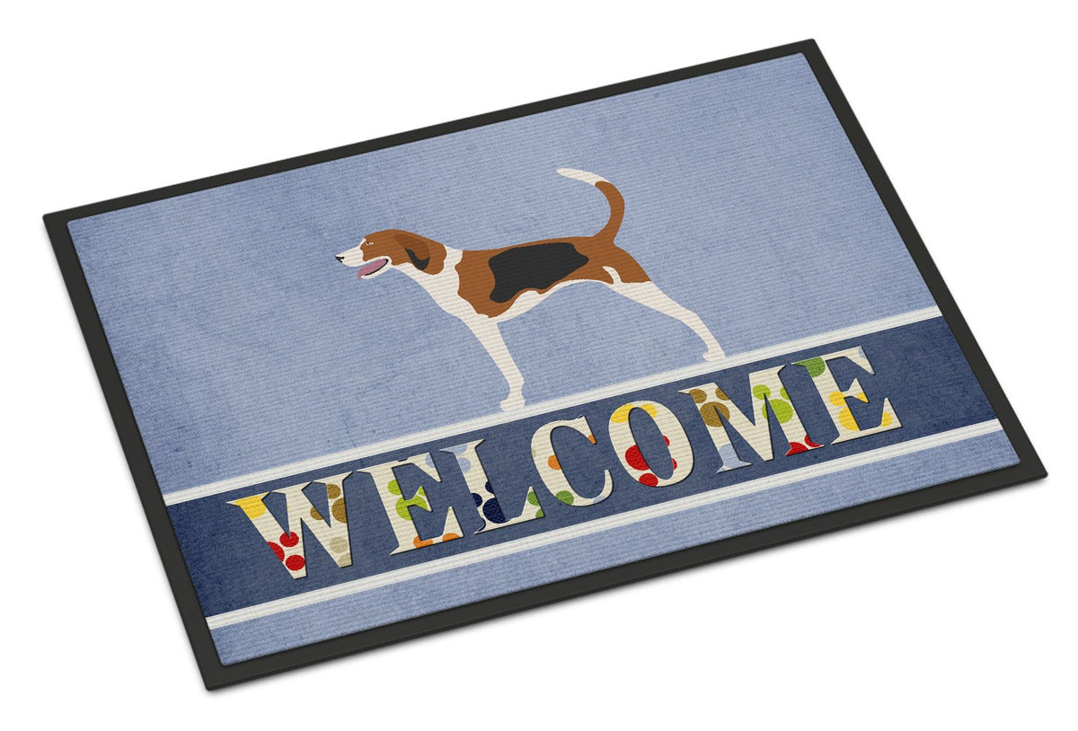 American Foxhound Welcome Indoor or Outdoor Mat 24x36 BB8271JMAT by Caroline&#39;s Treasures