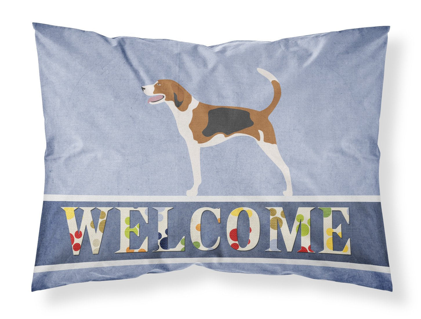American Foxhound Welcome Fabric Standard Pillowcase BB8271PILLOWCASE by Caroline's Treasures