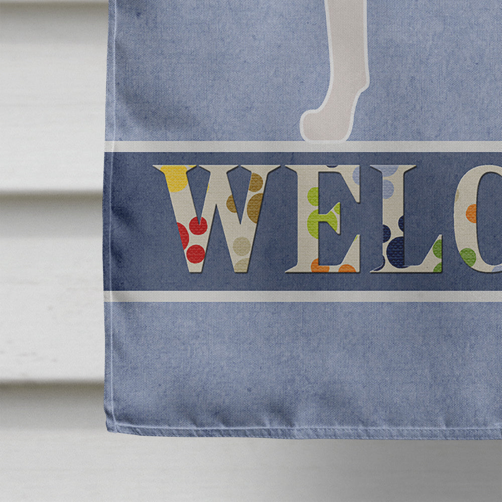 Ariege Pointer Welcome Flag Canvas House Size BB8272CHF  the-store.com.