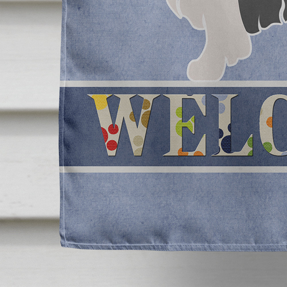 English Springer Spaniel Welcome Flag Canvas House Size BB8273CHF  the-store.com.