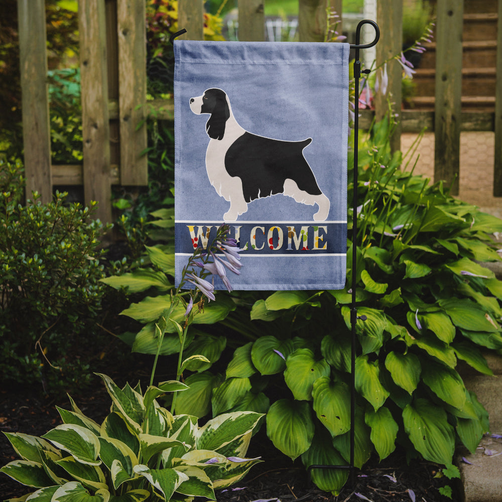 Caroline's Treasures English Springer Spaniel Welcome Garden Flag - Outdoor Decorative Yard Flag BB8273GF