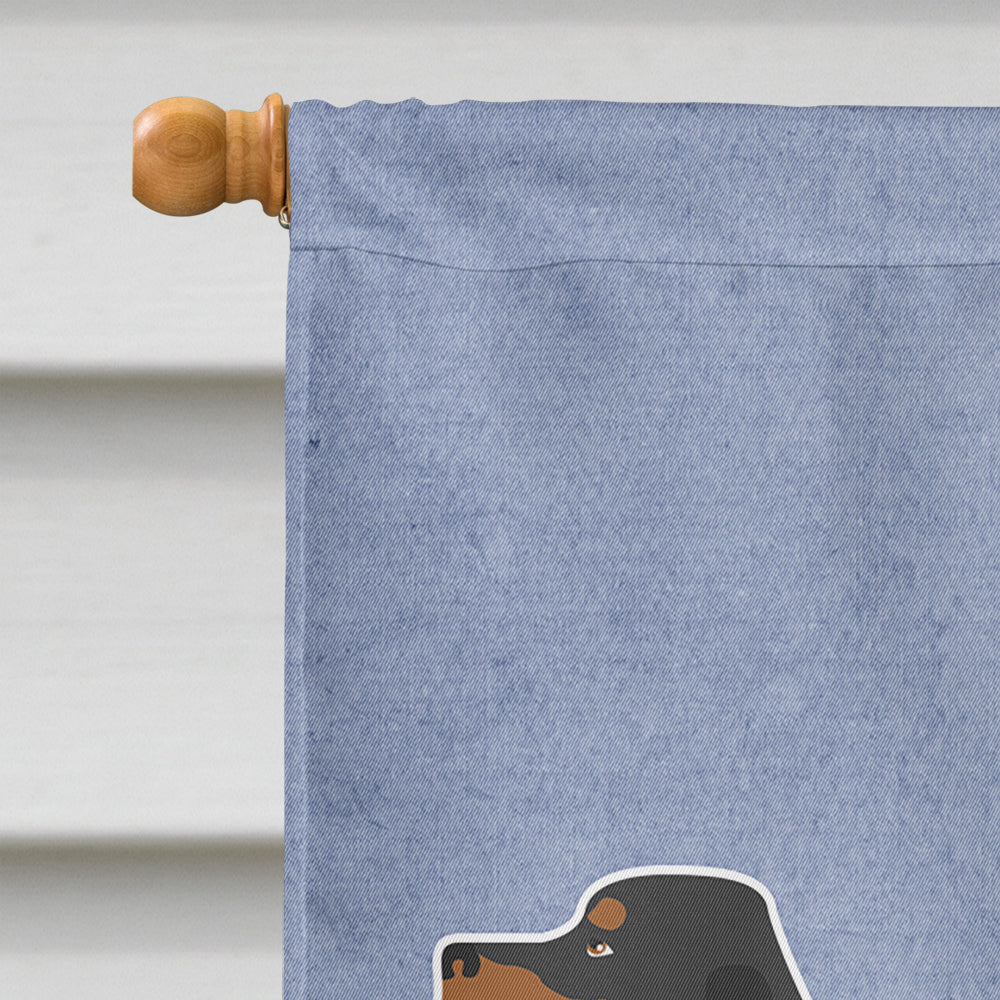 Gordon Setter Welcome Flag Canvas House Size BB8274CHF