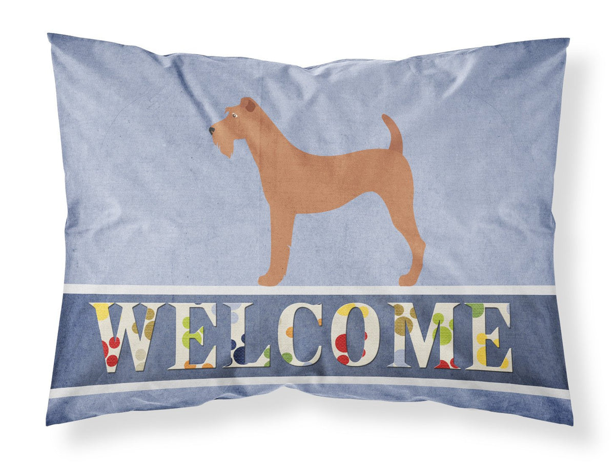 Irish Terrier Welcome Fabric Standard Pillowcase BB8276PILLOWCASE by Caroline&#39;s Treasures