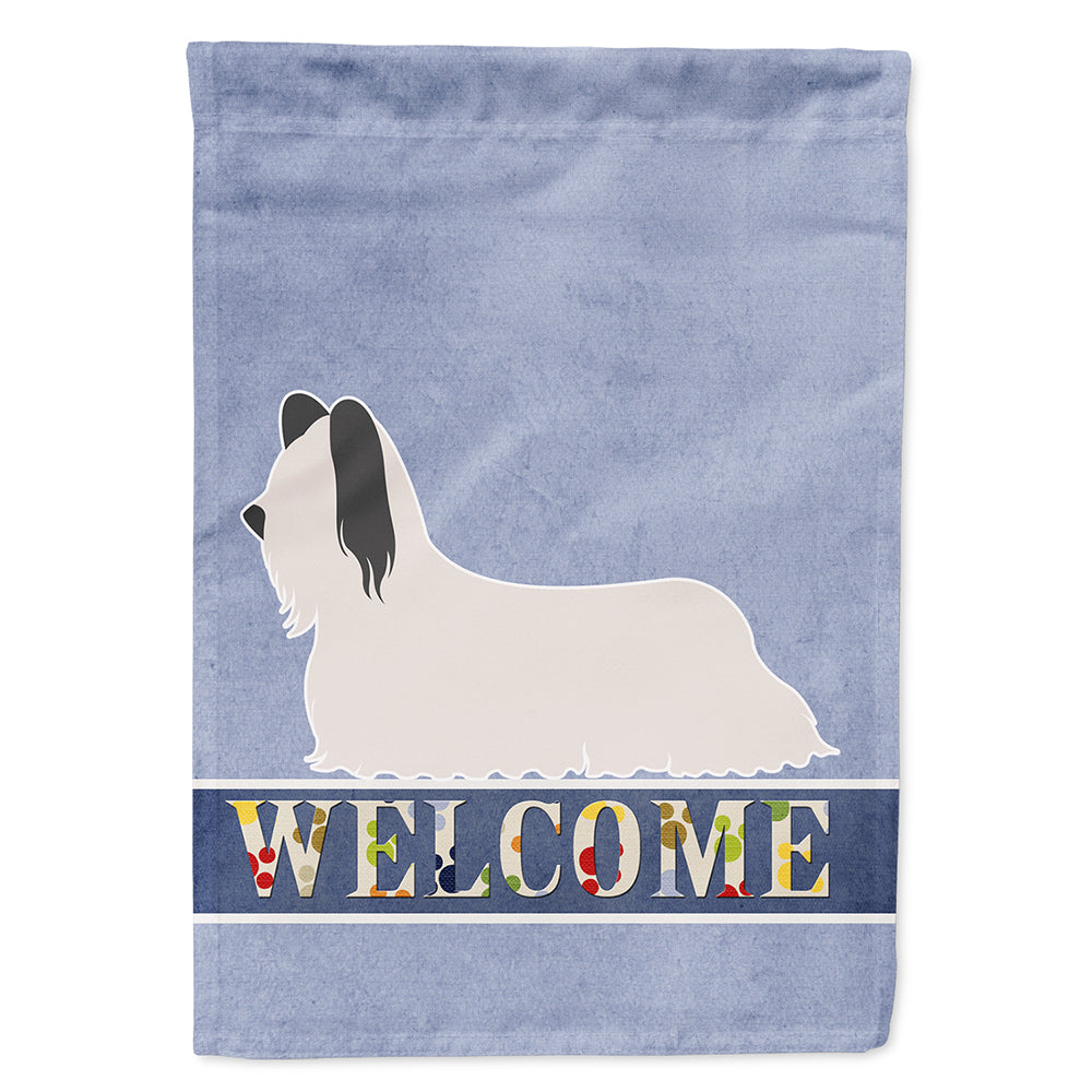 Skye Terrier Welcome Flag Canvas House Size BB8278CHF