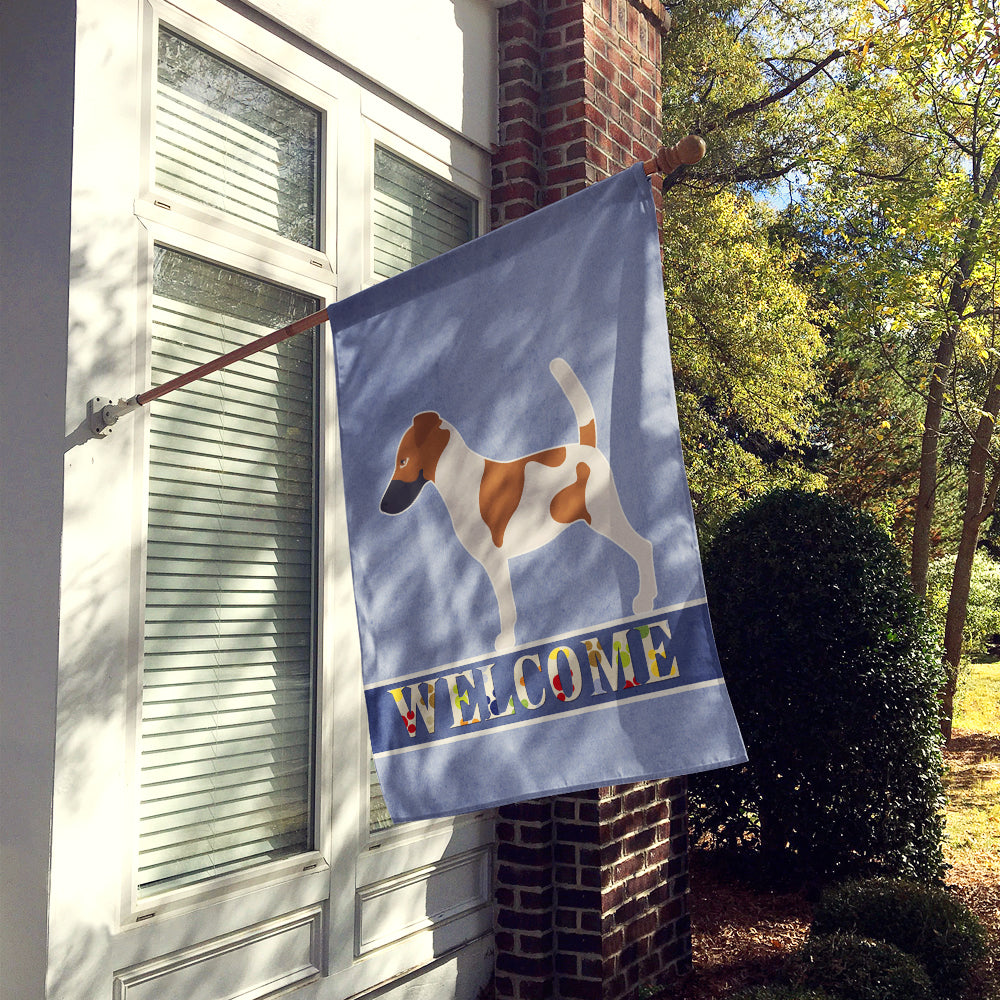 Smooth Fox Terrier Welcome Flag Canvas House Size BB8279CHF  the-store.com.