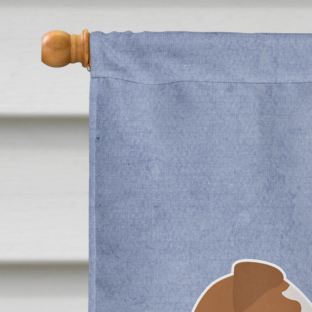 Smooth Fox Terrier Welcome Flag Canvas House Size BB8279CHF
