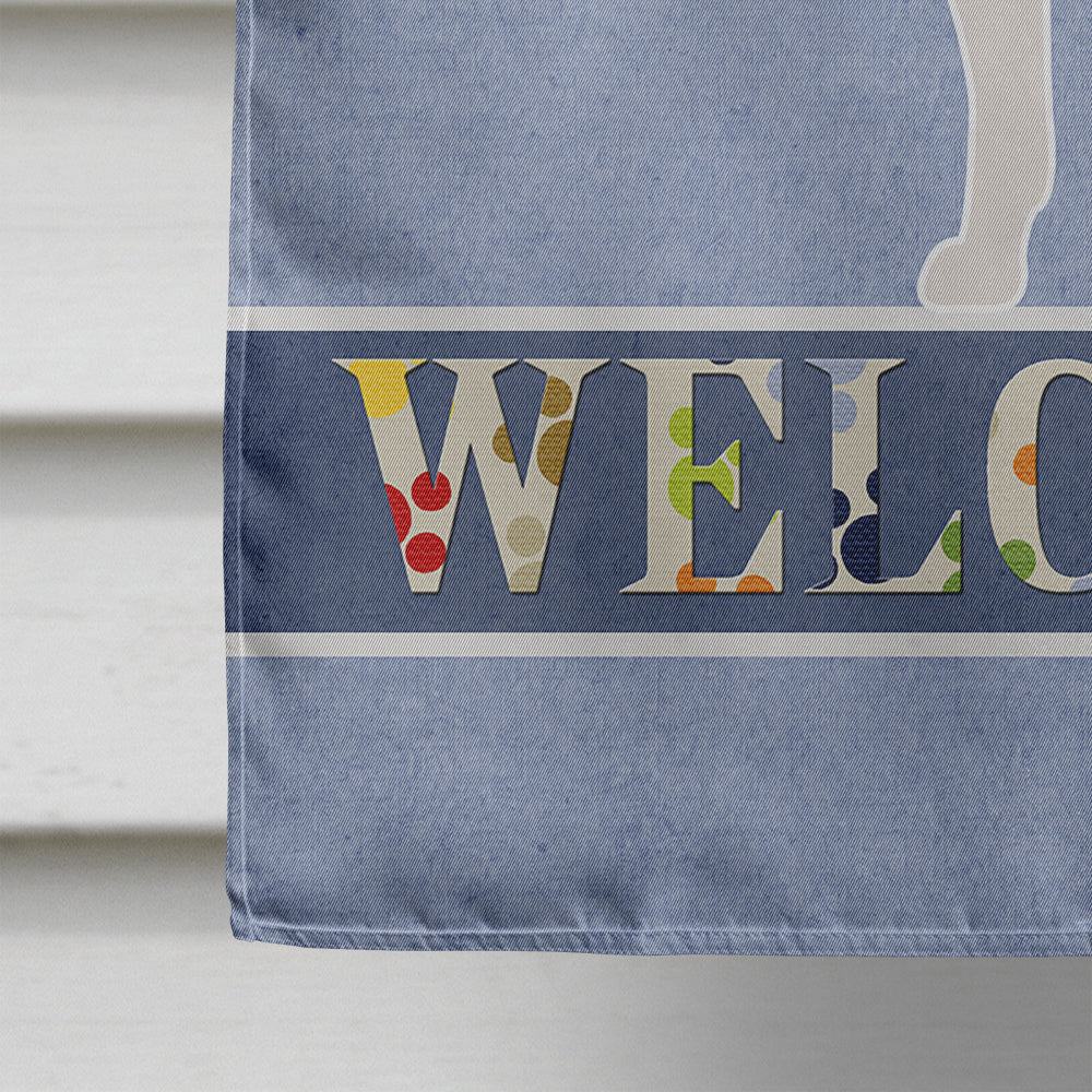 Smooth Fox Terrier Welcome Flag Canvas House Size BB8279CHF  the-store.com.