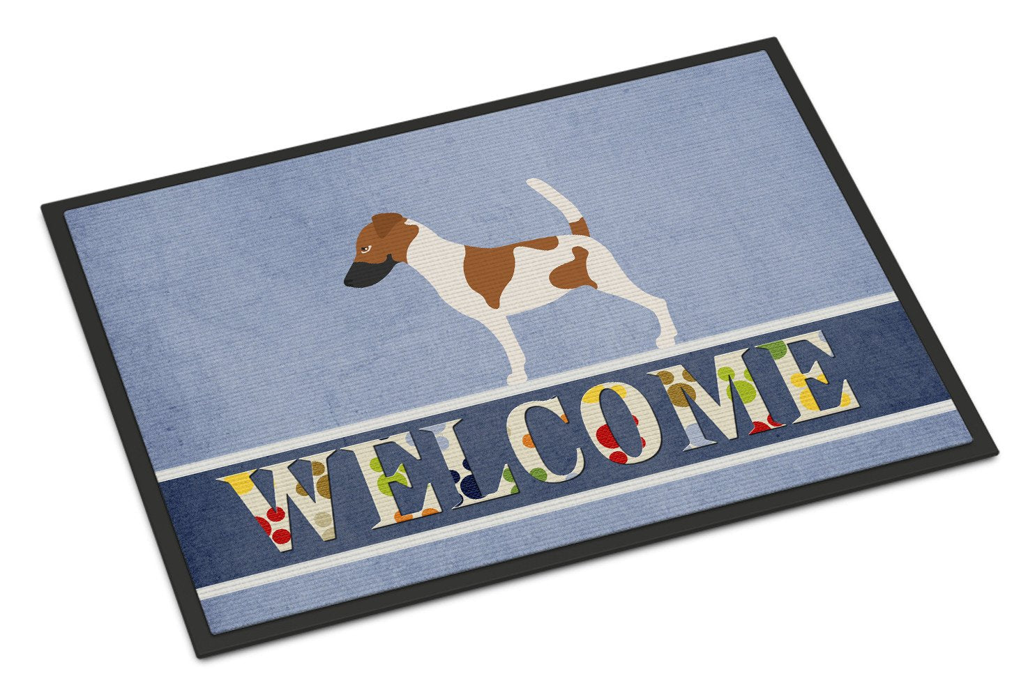 Smooth Fox Terrier Welcome Indoor or Outdoor Mat 24x36 BB8279JMAT by Caroline's Treasures