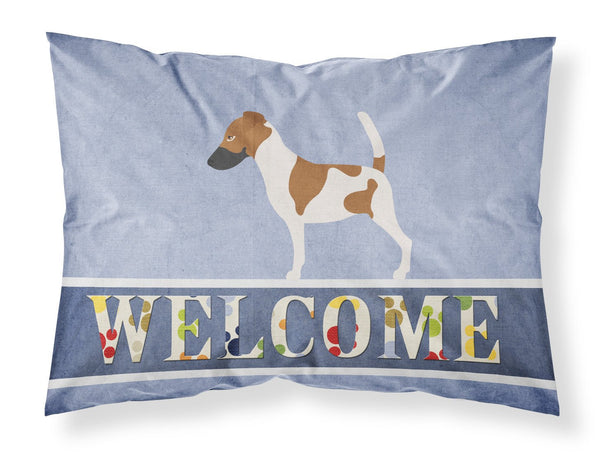 Smooth Fox Terrier Welcome Fabric Standard Pillowcase BB8279PILLOWCASE by Caroline's Treasures