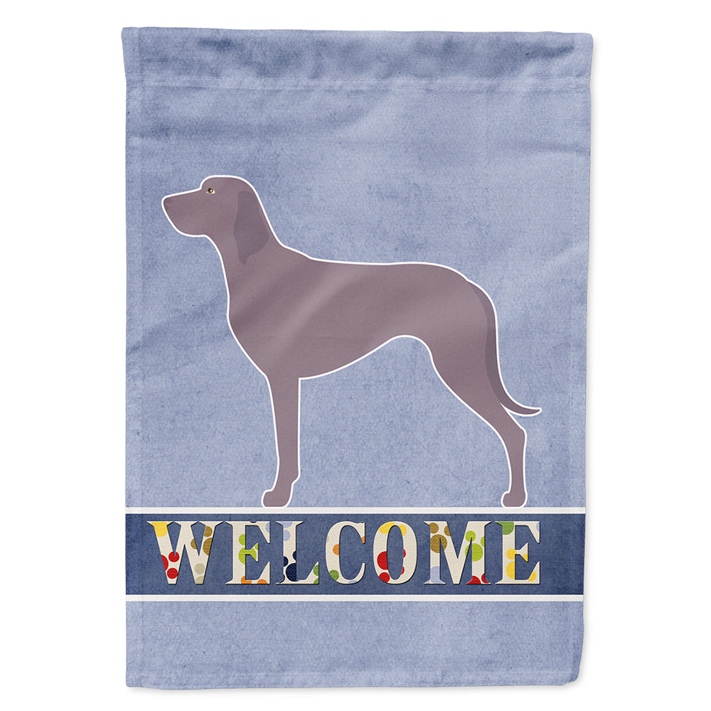 Weimaraner Welcome Flag Canvas House Size BB8280CHF