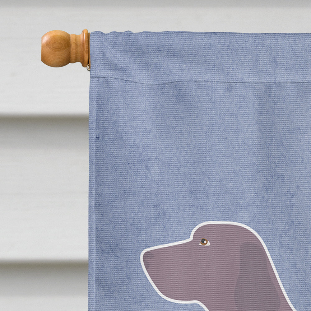 Weimaraner Welcome Flag Canvas House Size BB8280CHF
