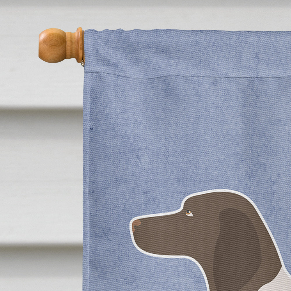 German Shorthaired Pointer Welcome Flag Canvas House Size BB8283CHF