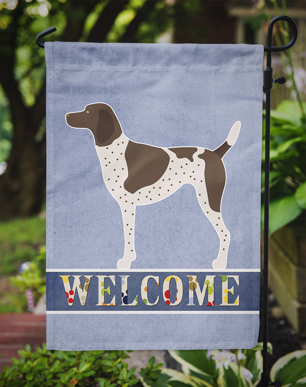 German Shorthaired Pointer Welcome Flag Garden Size BB8283GF  the-store.com.