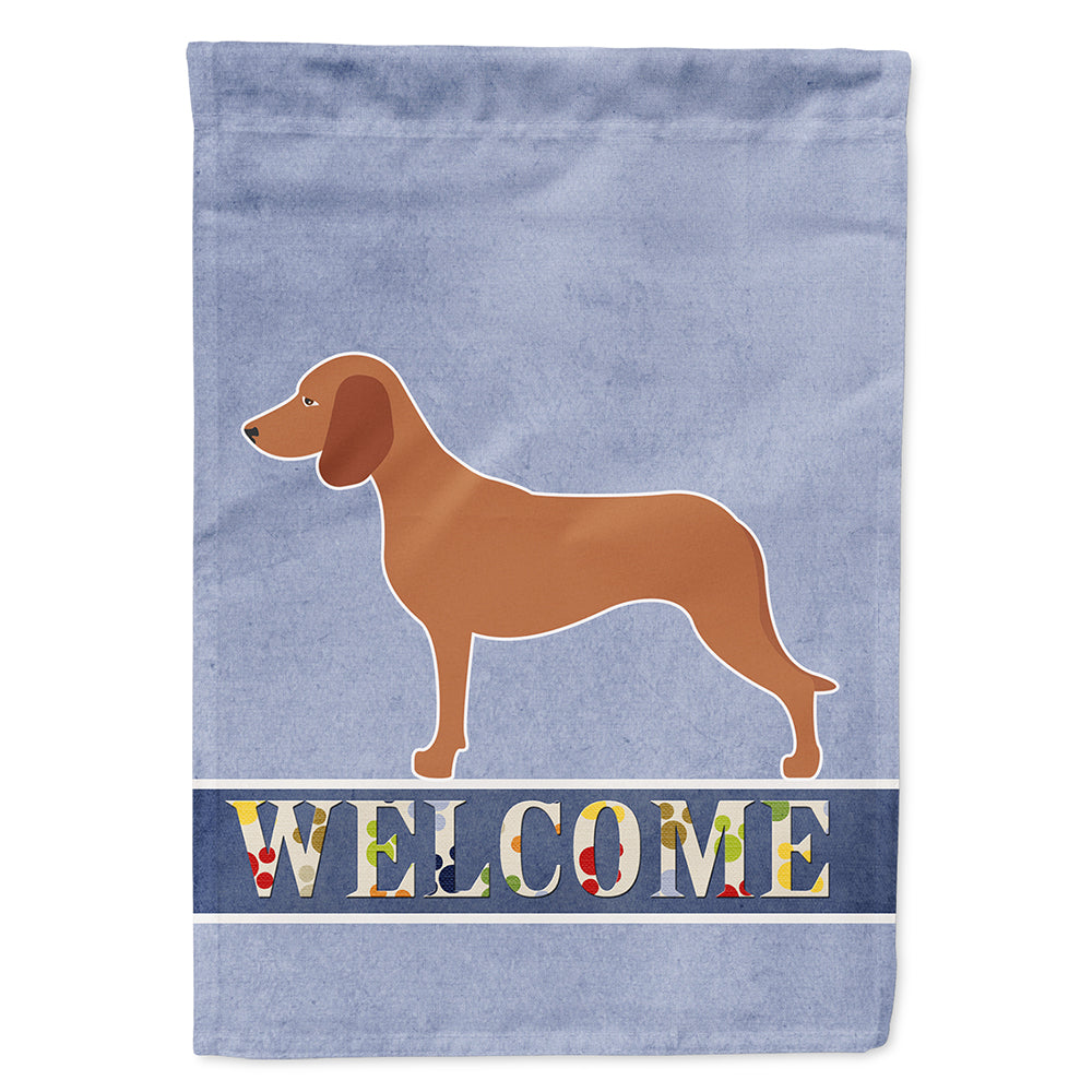 Bavarian Mountian Hound Welcome Flag Canvas House Size BB8285CHF  the-store.com.