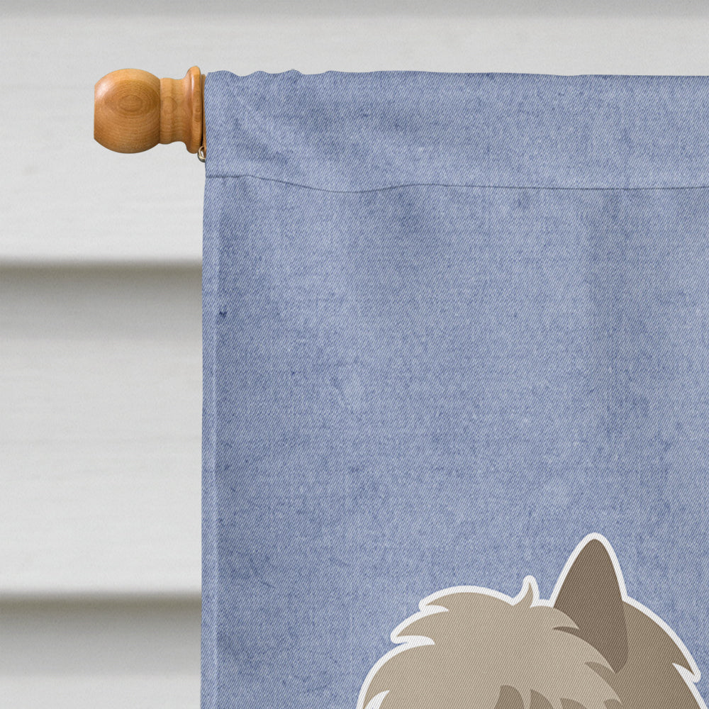 Cairn Terrier Welcome Flag Canvas House Size BB8286CHF