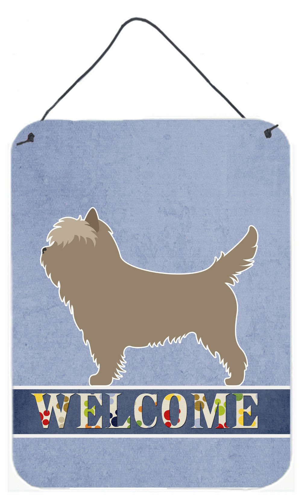 Cairn Terrier Welcome Wall or Door Hanging Prints BB8286DS1216 by Caroline&#39;s Treasures