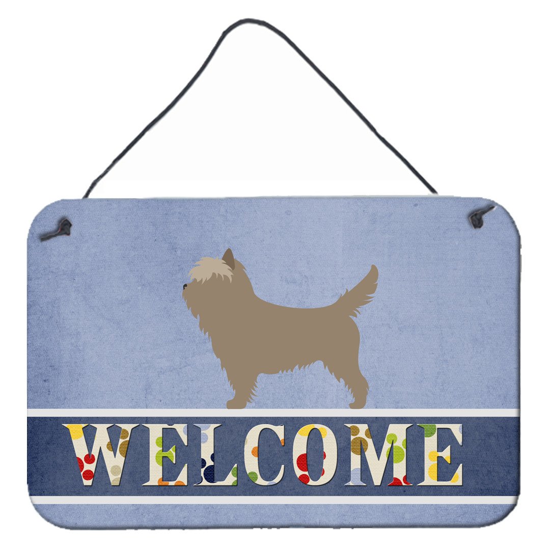 Cairn Terrier Welcome Wall or Door Hanging Prints BB8286DS812 by Caroline&#39;s Treasures