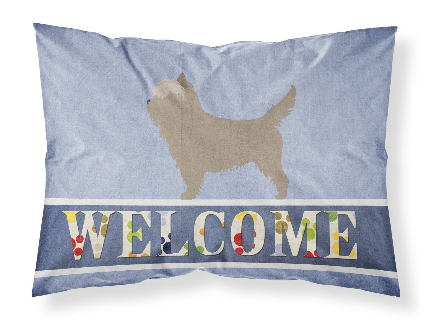 Cairn Terrier Welcome Fabric Standard Pillowcase BB8286PILLOWCASE by Caroline's Treasures
