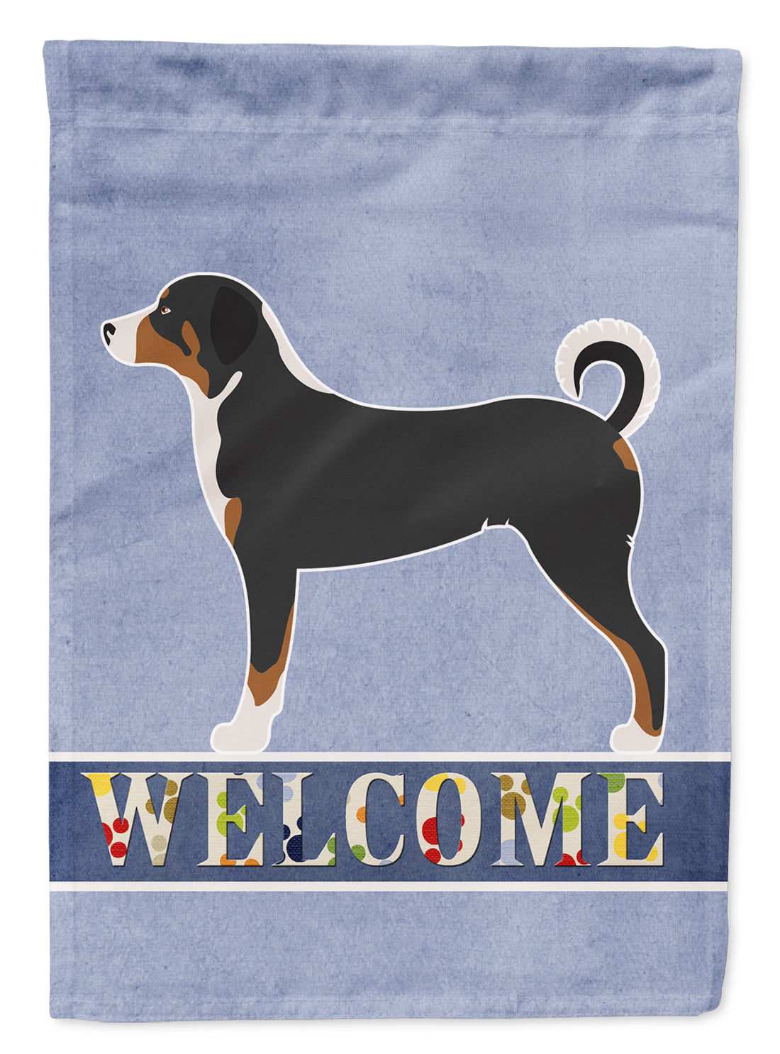 Appenzeller Sennenhund Welcome Flag Canvas House Size BB8288CHF