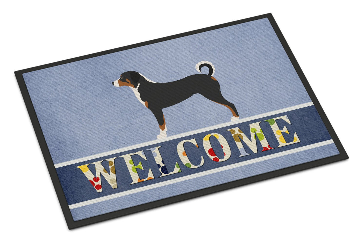 Appenzeller Sennenhund Welcome Indoor or Outdoor Mat 24x36 BB8288JMAT by Caroline&#39;s Treasures