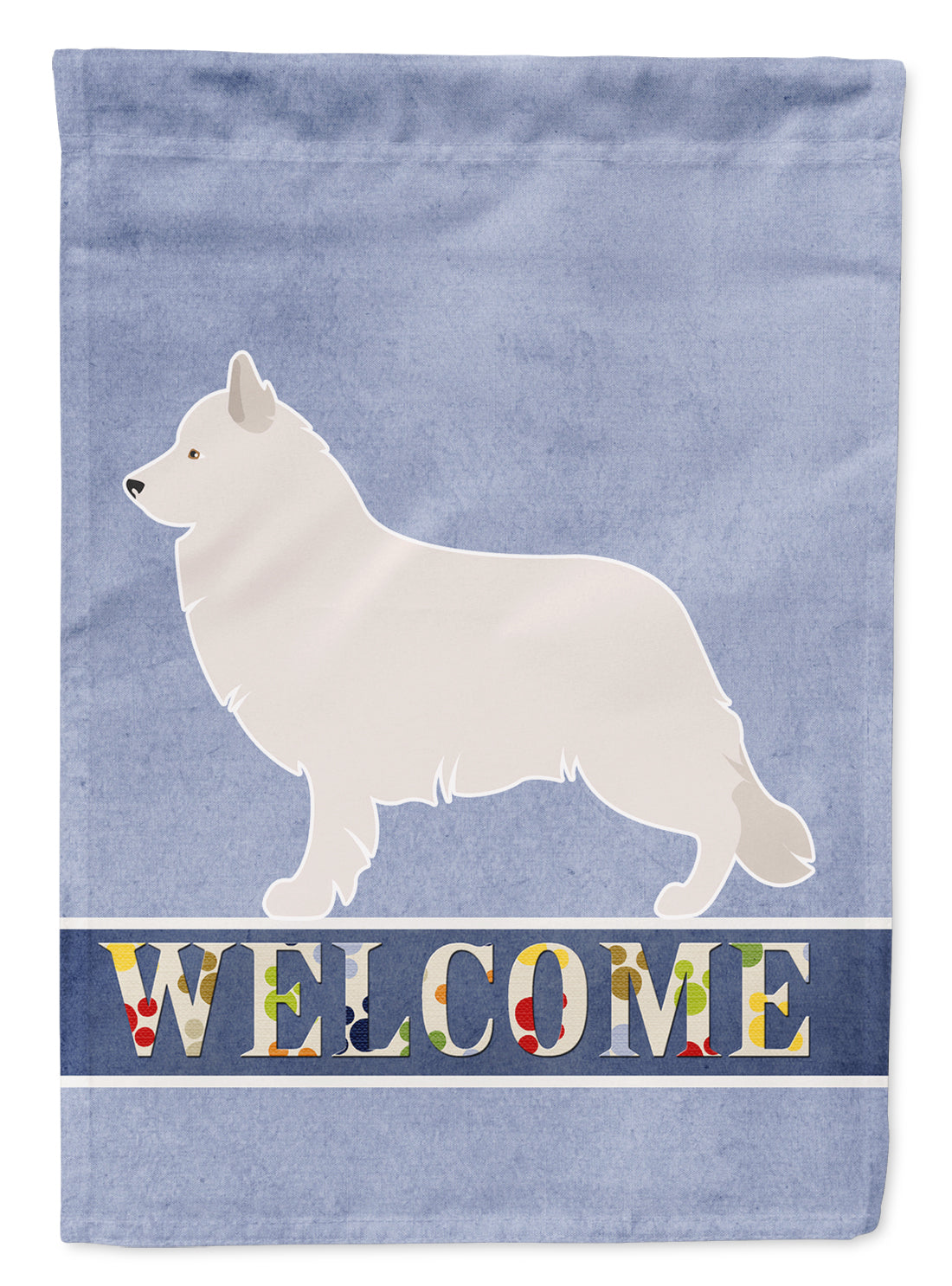 Berger Blanc Suisse Welcome Flag Garden Size BB8292GF  the-store.com.