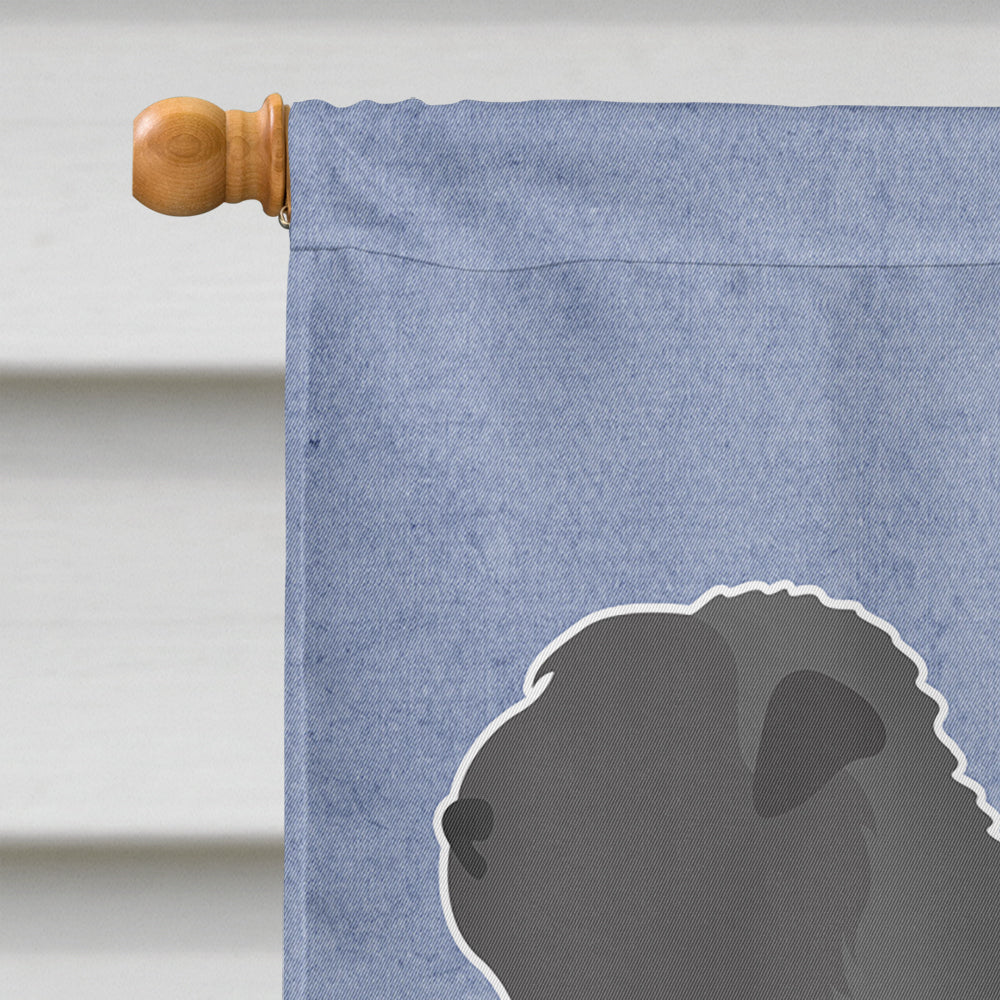 Black Russian Terrier Welcome Flag Canvas House Size BB8293CHF  the-store.com.