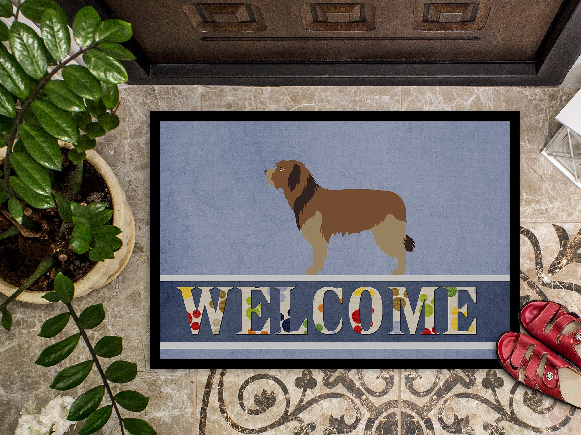 Catalan Sheepdog Welcome Indoor or Outdoor Mat 18x27 BB8295MAT - the-store.com