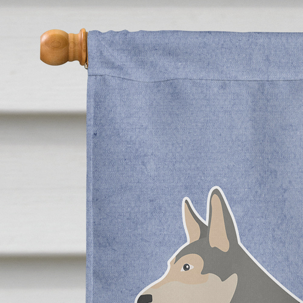 Saarloos Wolfdog Welcome Flag Canvas House Size BB8296CHF  the-store.com.