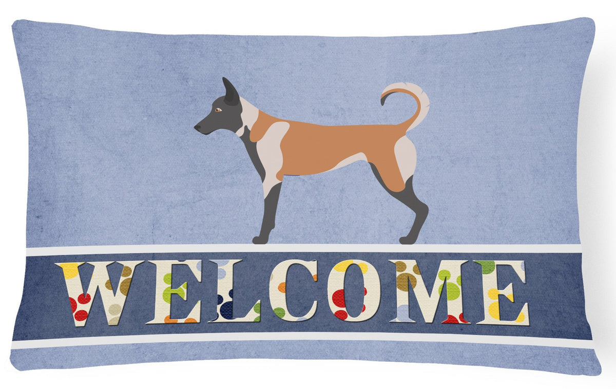 Malinois Welcome Canvas Fabric Decorative Pillow BB8299PW1216 by Caroline&#39;s Treasures