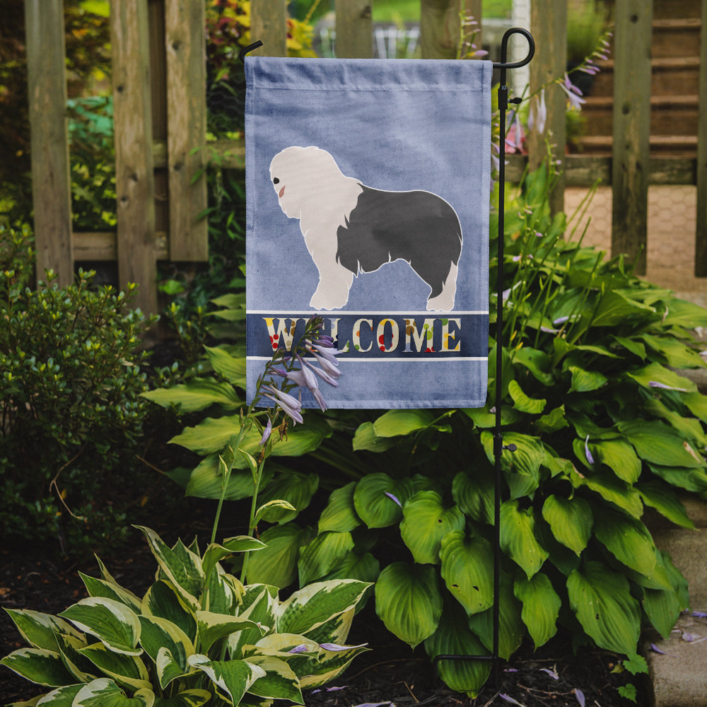 Old English Sheepdog Welcome Flag Garden Size BB8304GF  the-store.com.