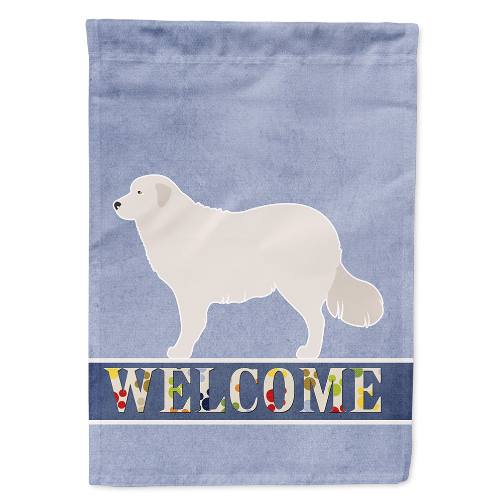 Kuvasz Welcome Flag Canvas House Size BB8305CHF  the-store.com.