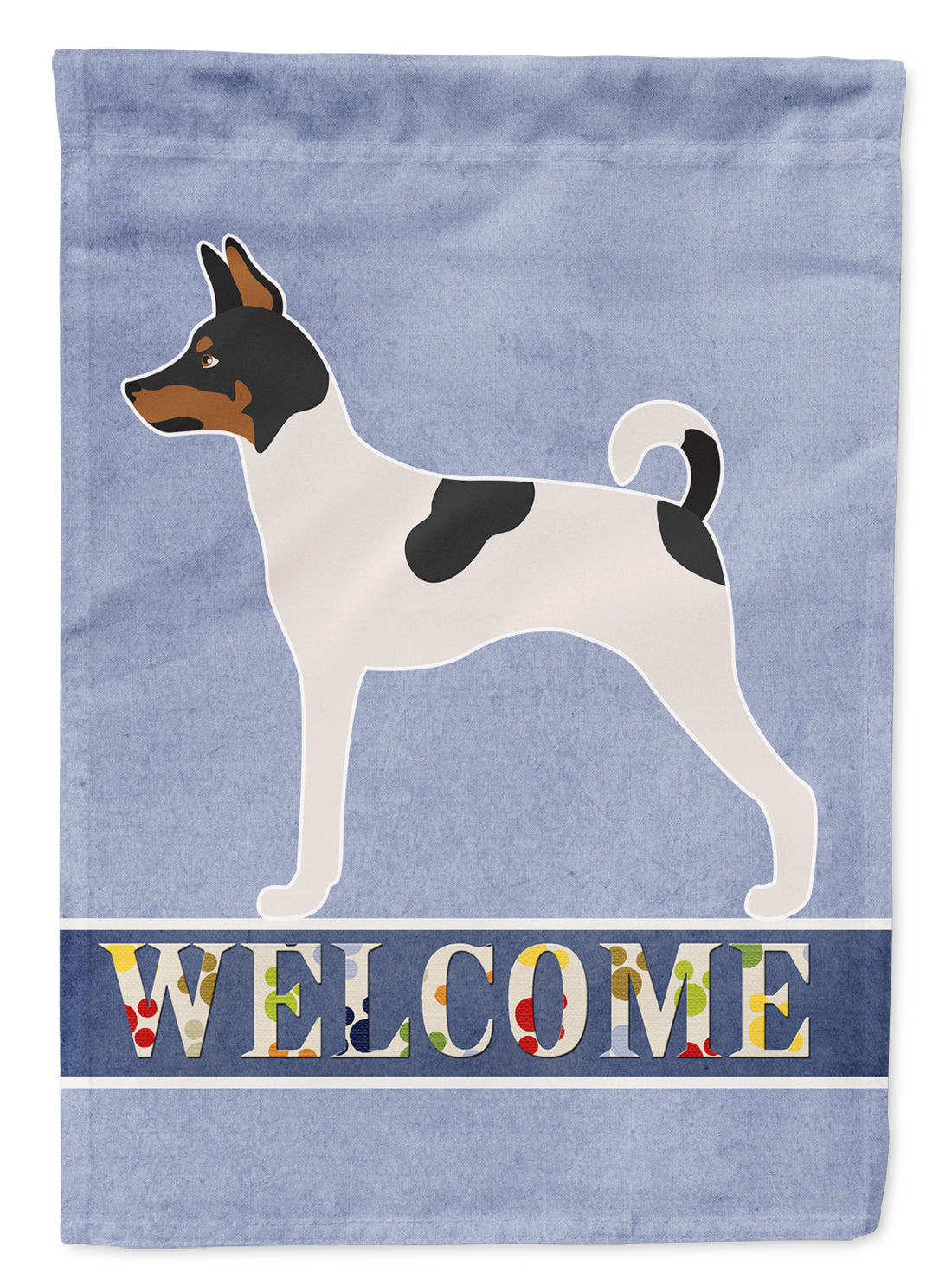 American Toy Fox Terrier Welcome Flag Garden Size BB8306GF