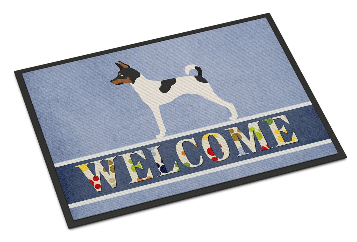American Toy Fox Terrier Welcome Indoor or Outdoor Mat 24x36 BB8306JMAT by Caroline&#39;s Treasures
