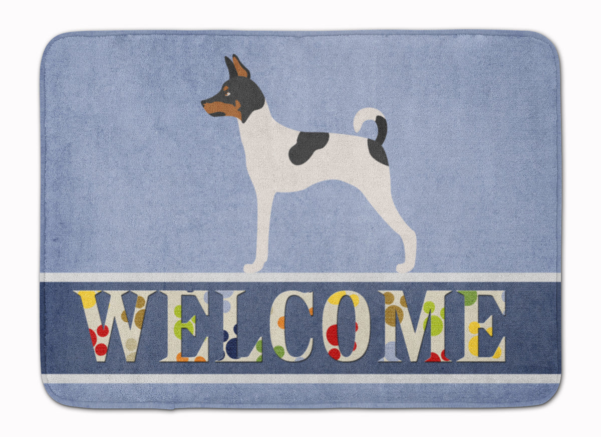 American Toy Fox Terrier Welcome Machine Washable Memory Foam Mat BB8306RUG - the-store.com