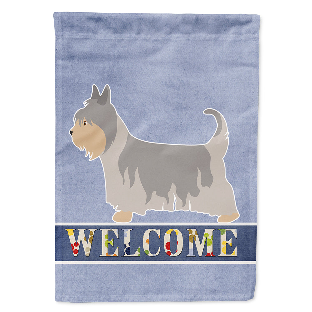 Australian Silky Terrier Welcome Flag Canvas House Size BB8307CHF  the-store.com.