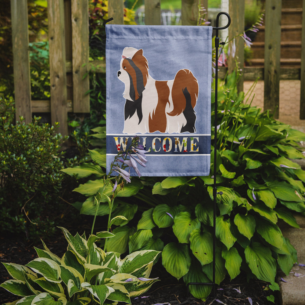 Biewer Terrier Welcome Flag Garden Size BB8308GF