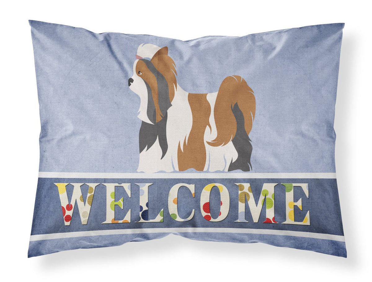 Biewer Terrier Welcome Fabric Standard Pillowcase BB8308PILLOWCASE by Caroline&#39;s Treasures