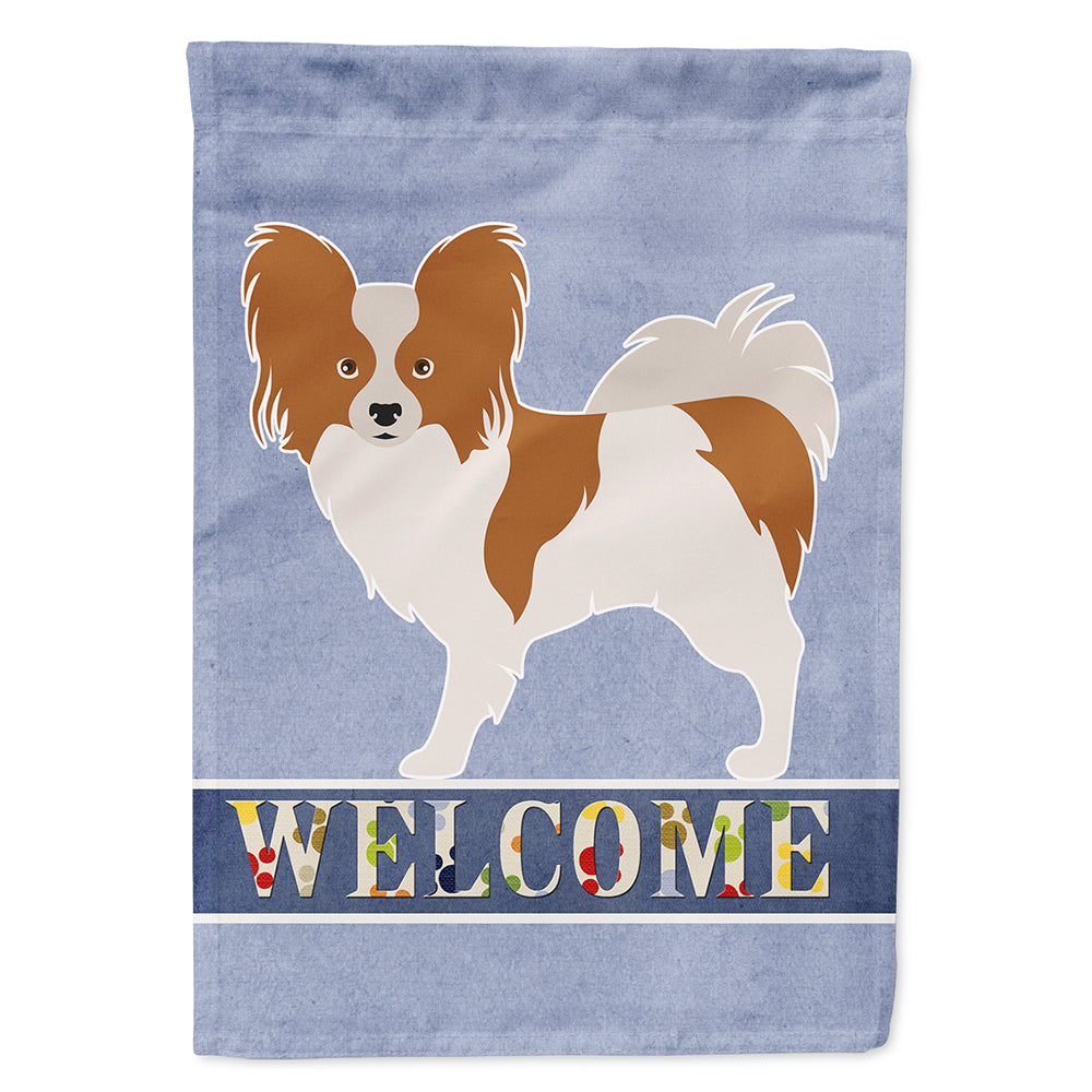 Papillon Welcome Flag Canvas House Size BB8310CHF  the-store.com.