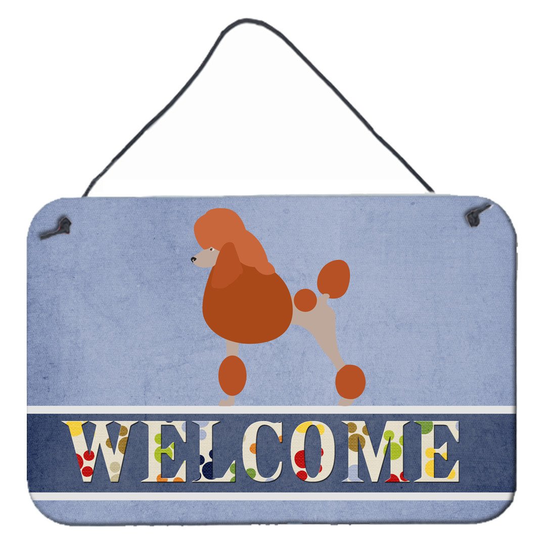 Royal Poodle Welcome Wall or Door Hanging Prints BB8311DS812 by Caroline's Treasures