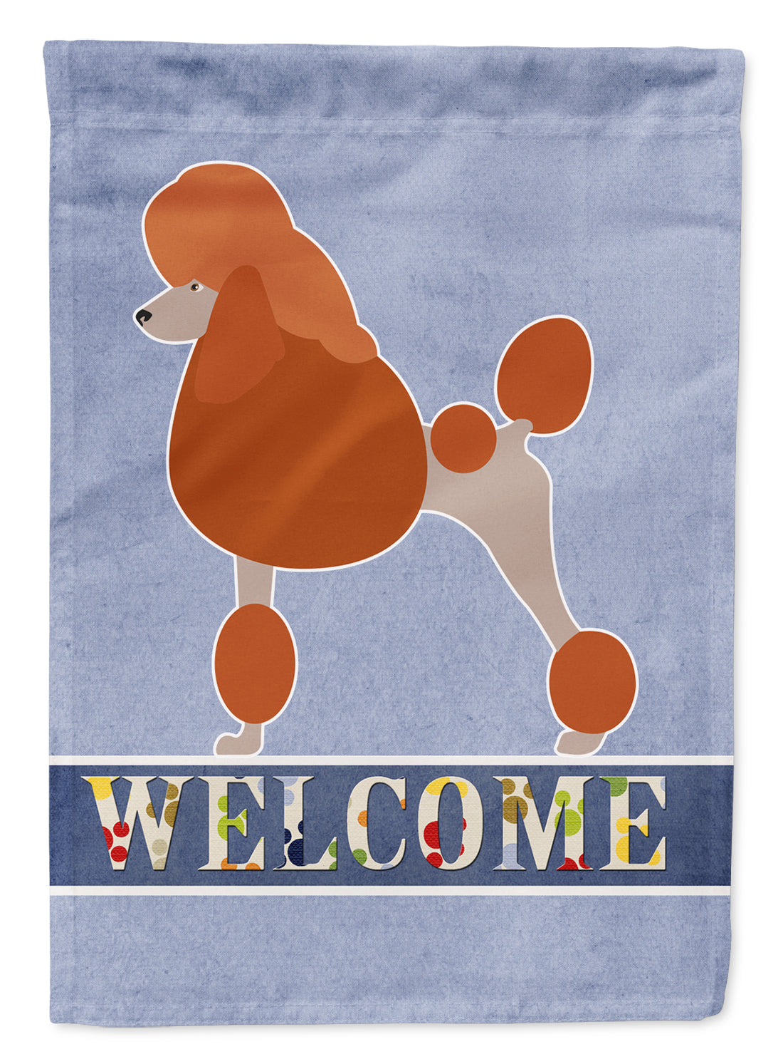 Royal Poodle Welcome Flag Garden Size BB8311GF  the-store.com.