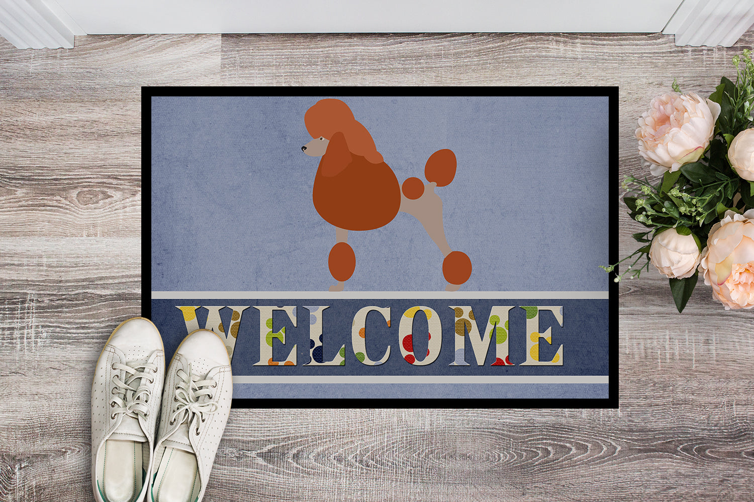 Royal Poodle Welcome Indoor or Outdoor Mat 18x27 BB8311MAT - the-store.com