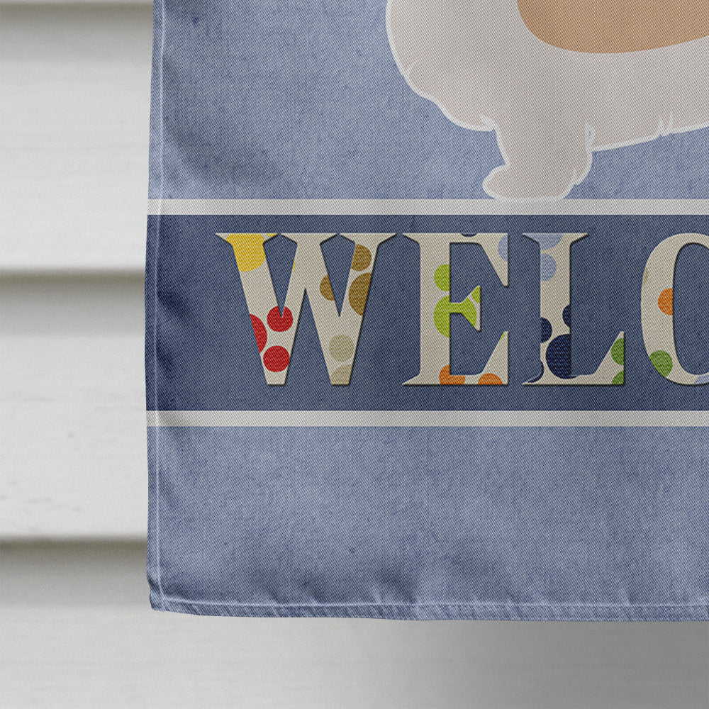 Dandie Dinmont Terrier Welcome Flag Canvas House Size BB8312CHF