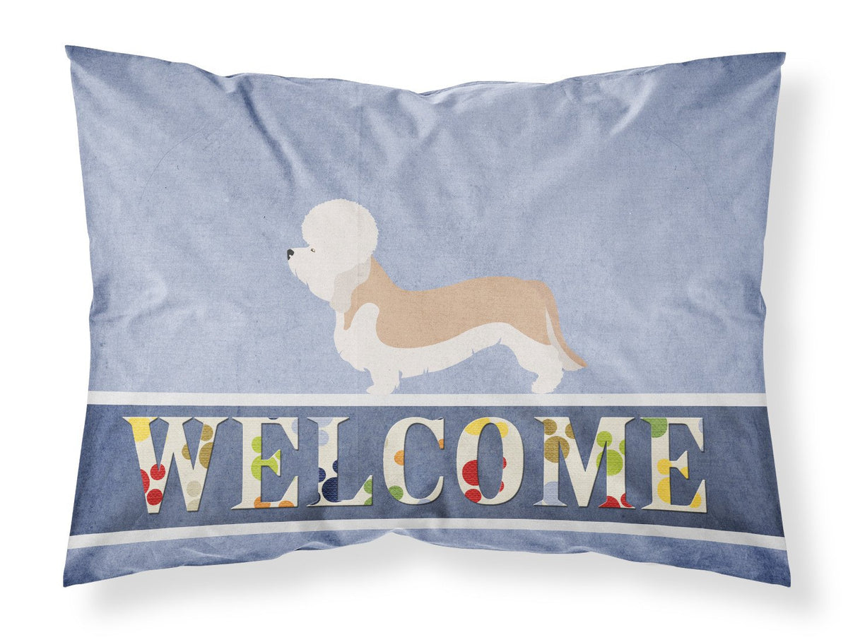 Dandie Dinmont Terrier Welcome Fabric Standard Pillowcase BB8312PILLOWCASE by Caroline&#39;s Treasures