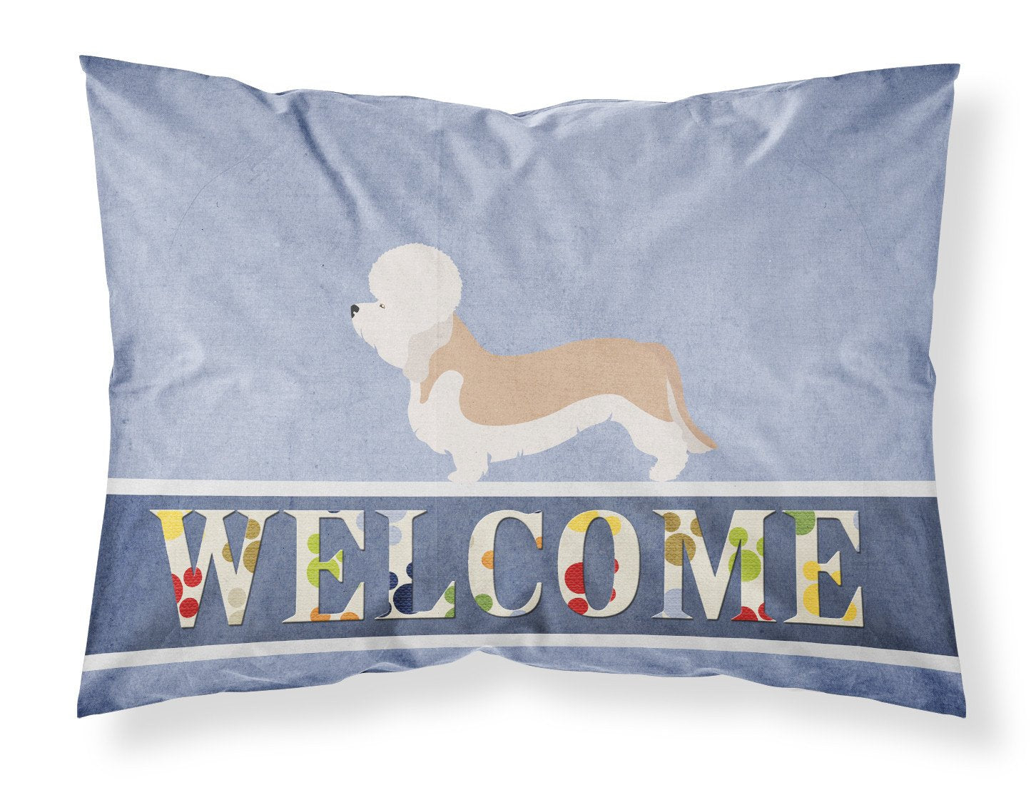 Dandie Dinmont Terrier Welcome Fabric Standard Pillowcase BB8312PILLOWCASE by Caroline's Treasures