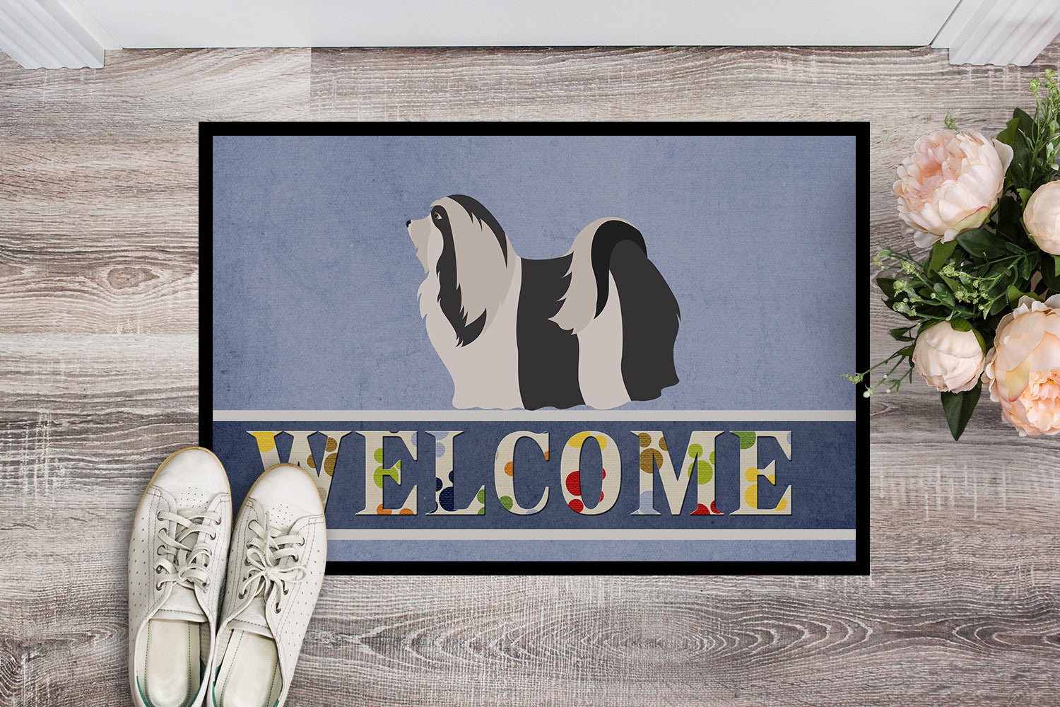 Caroline's Treasures Havanese Welcome Doormat - 18x27 Decorative Floor Mat – Indoor/Outdoor Rug with Artistic Flair BB8314MAT