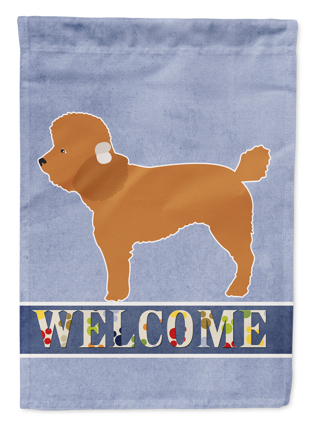 Toy Poodle Welcome Flag Garden Size BB8316GF  the-store.com.