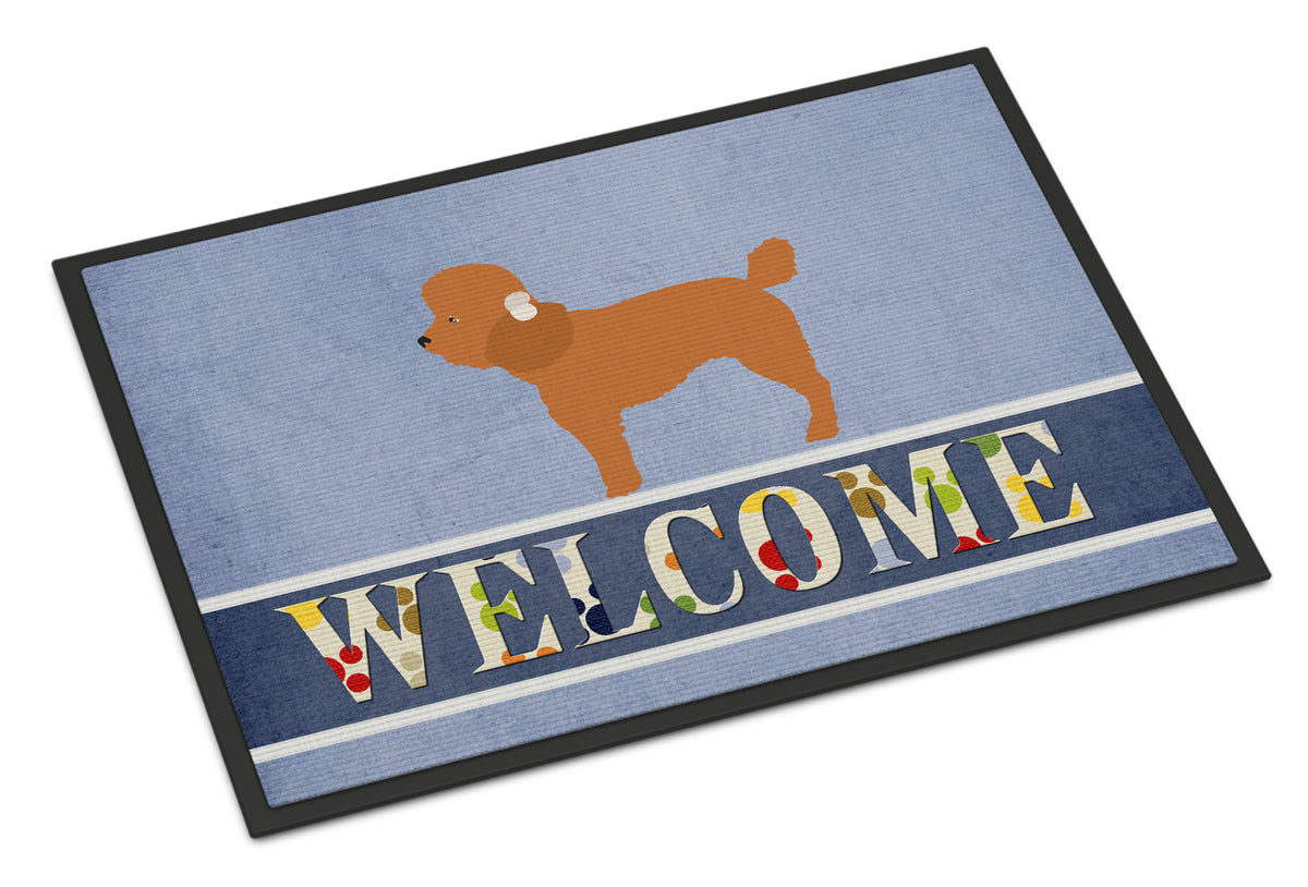 Toy Poodle Welcome Indoor or Outdoor Mat 18x27 BB8316MAT - the-store.com