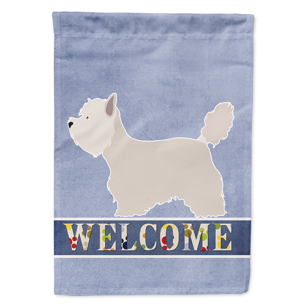 Westie Welcome Flag Canvas House Size BB8318CHF  the-store.com.