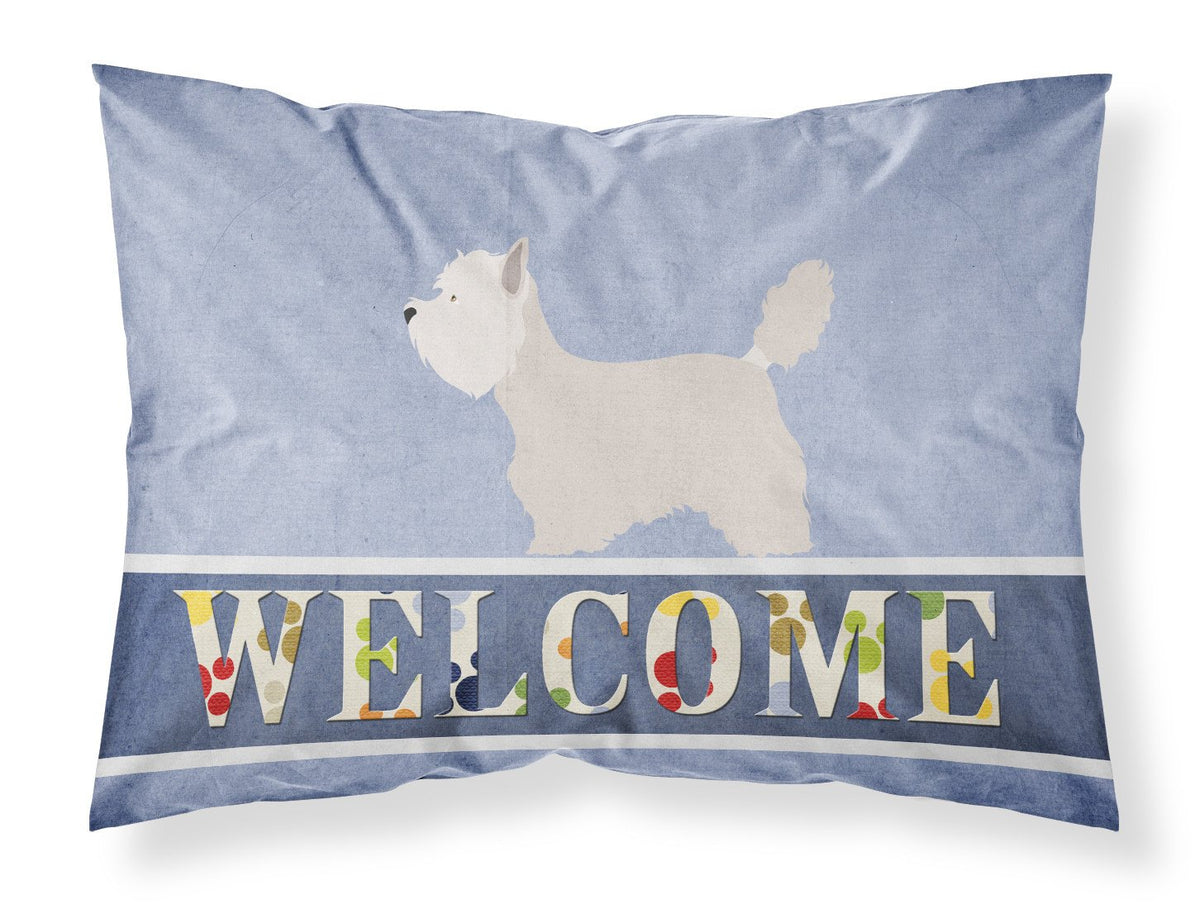 Westie Welcome Fabric Standard Pillowcase BB8318PILLOWCASE by Caroline&#39;s Treasures
