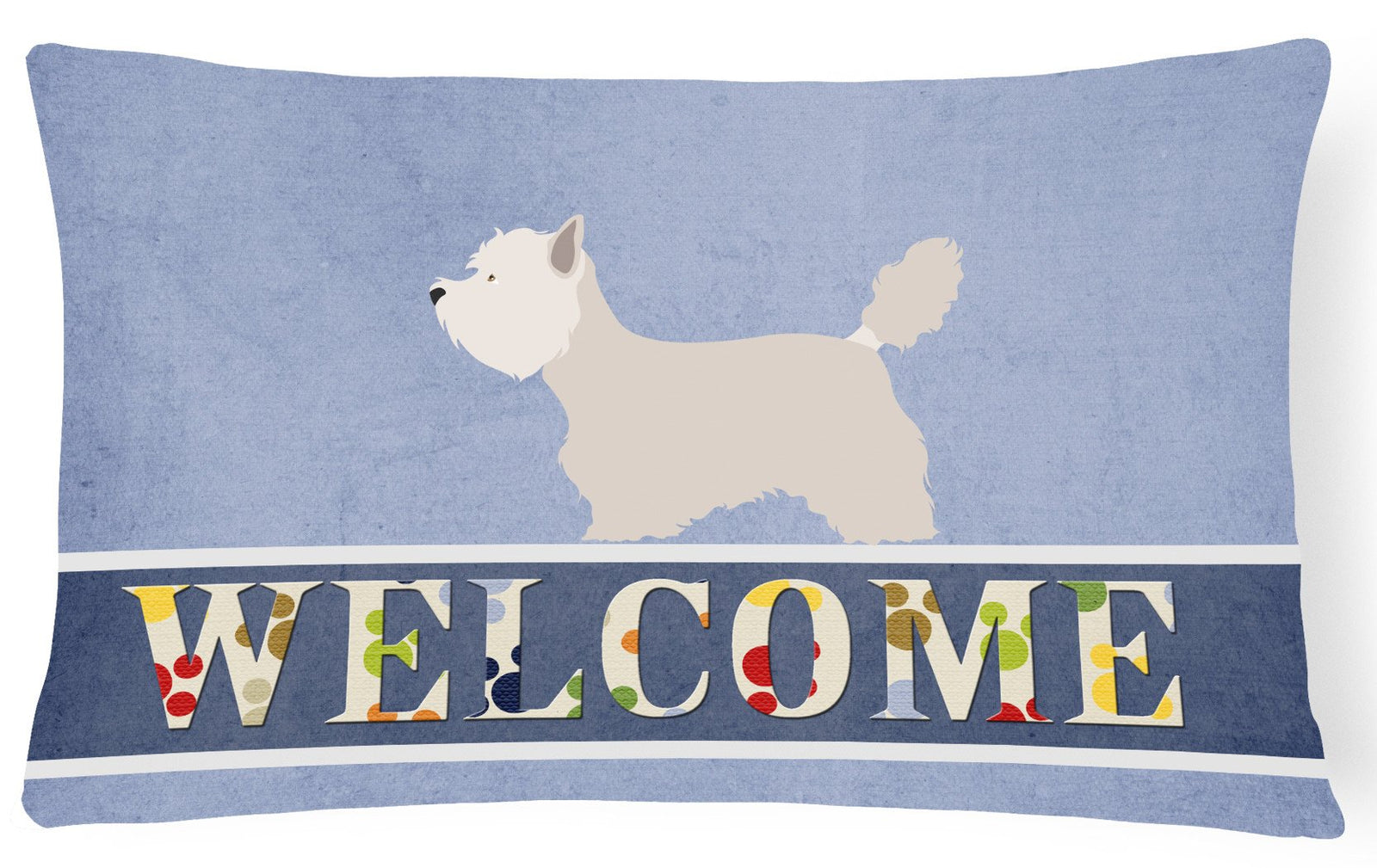 Westie Welcome Canvas Fabric Decorative Pillow BB8318PW1216 by Caroline's Treasures